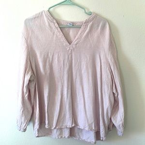 Pink stripe blouse